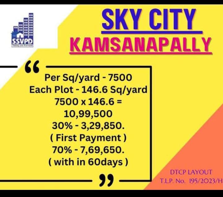 Low Budget Investment Plots for sale in Meerkhanpet - near skill development University Srisailam Highway