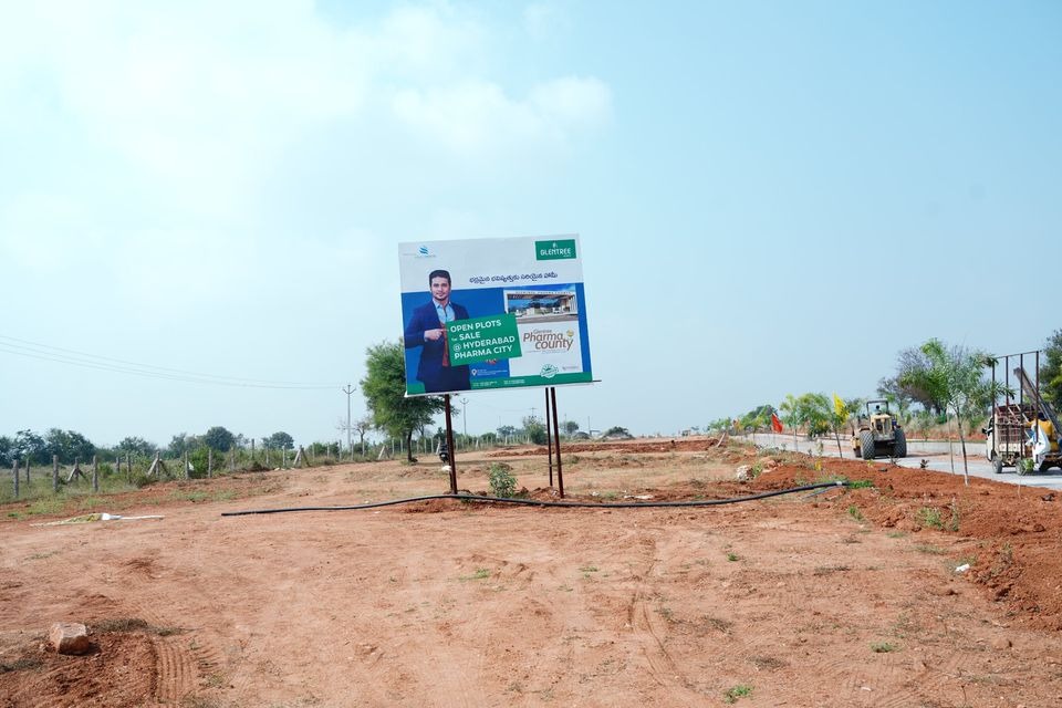 30 Acres Villa gated community open plots for sale in Muchintal- Shamshabad- gollur banglore Highway