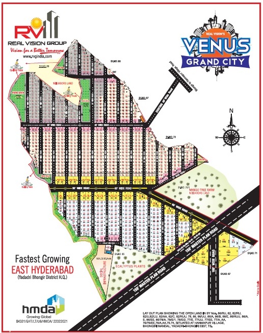 DTCP &amp;RERA OPEN PLOTS @ YADAGIRIGUTTA..ALER